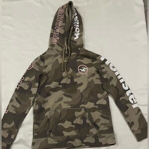Hollister Olive Camouflage Pullover
